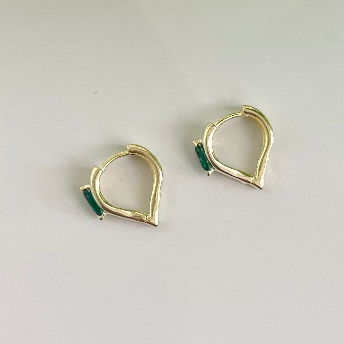 Heart Mini Hoops
