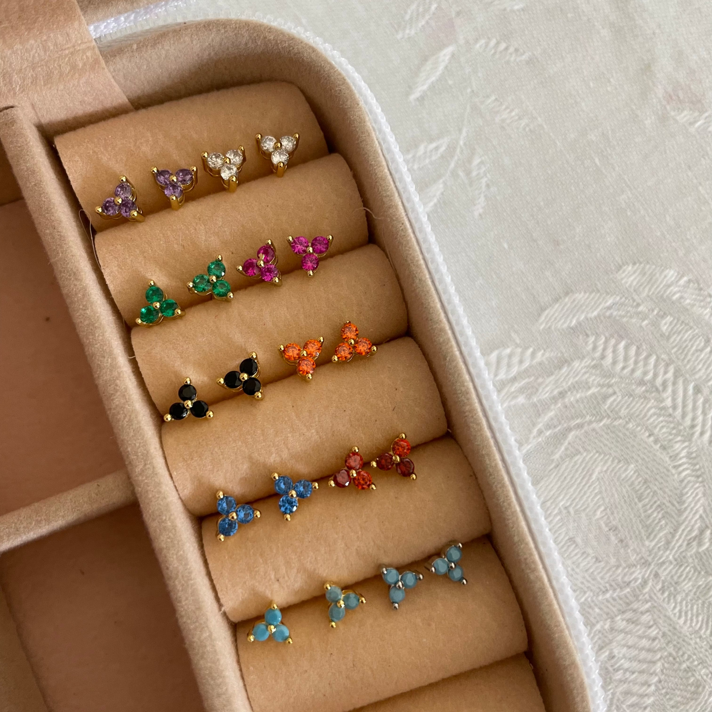Triple Studs Earrings