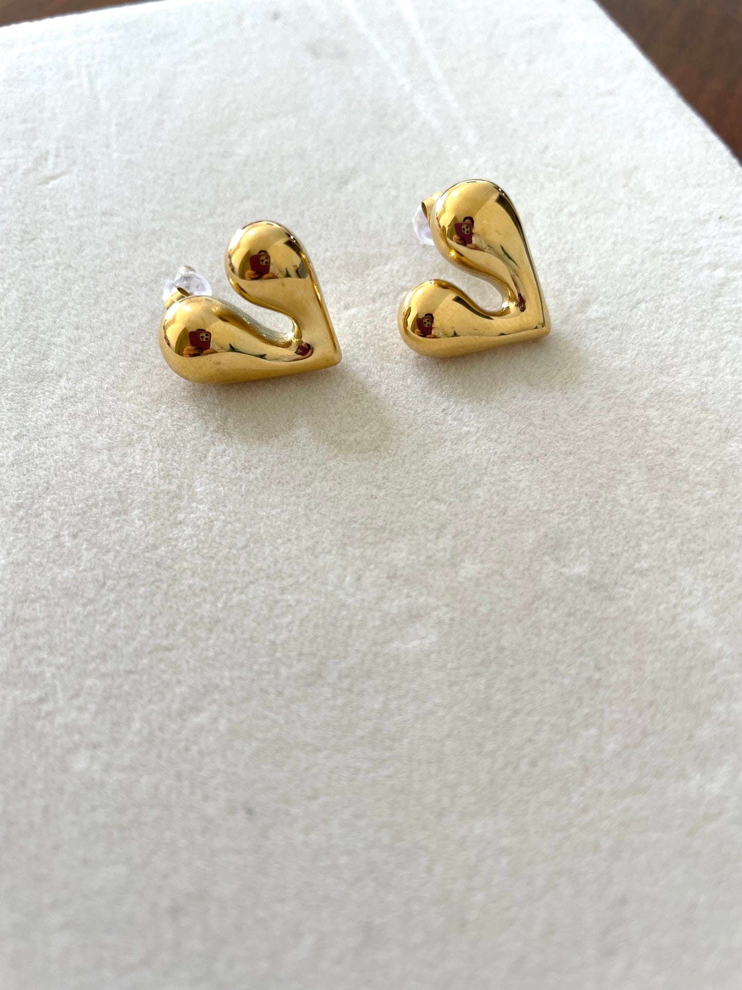 Broken heart earrings