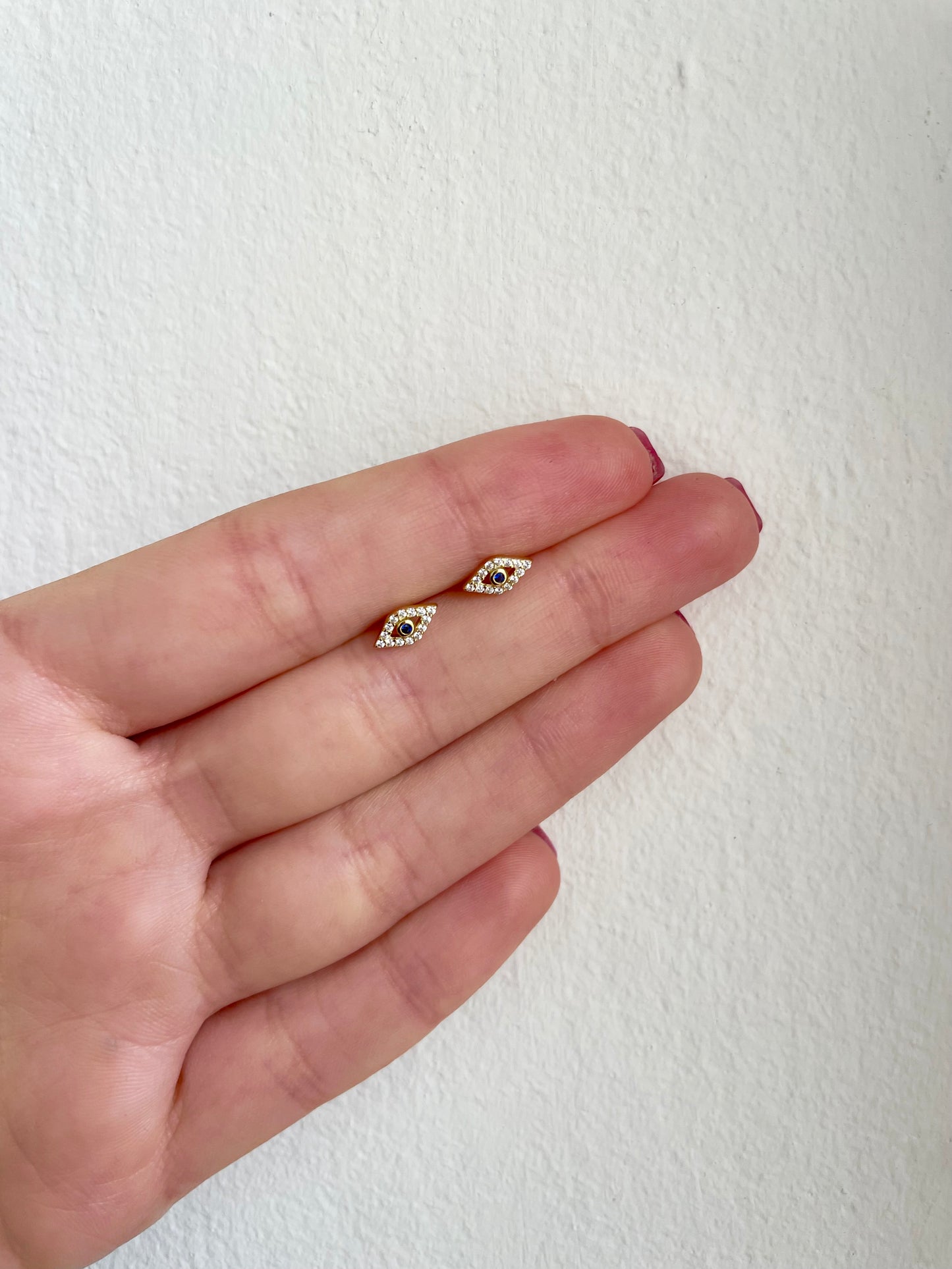 Evil eye earring
