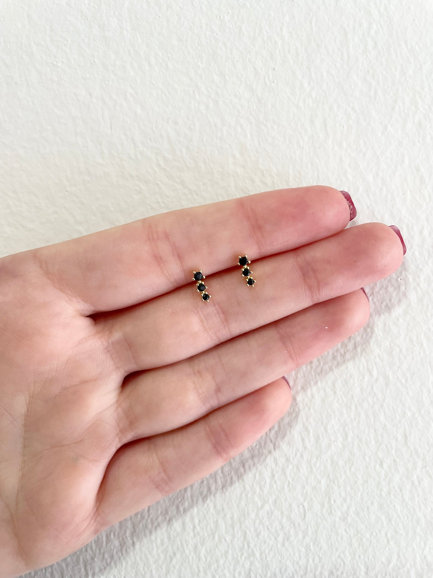 Charcoal earring