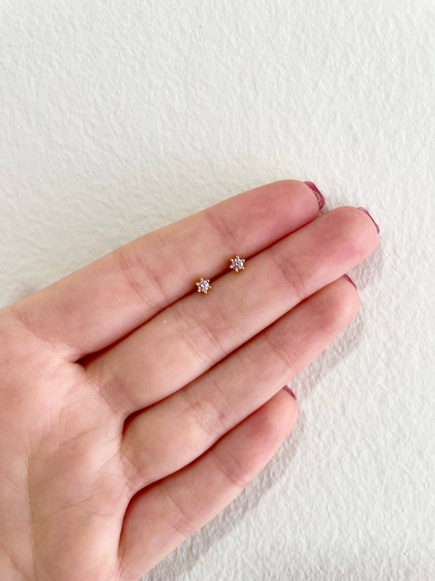 Cotton candy earring