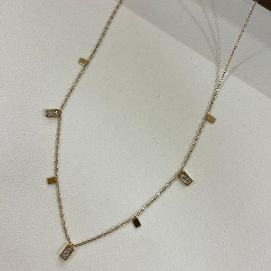 Rectangle Stones Necklace