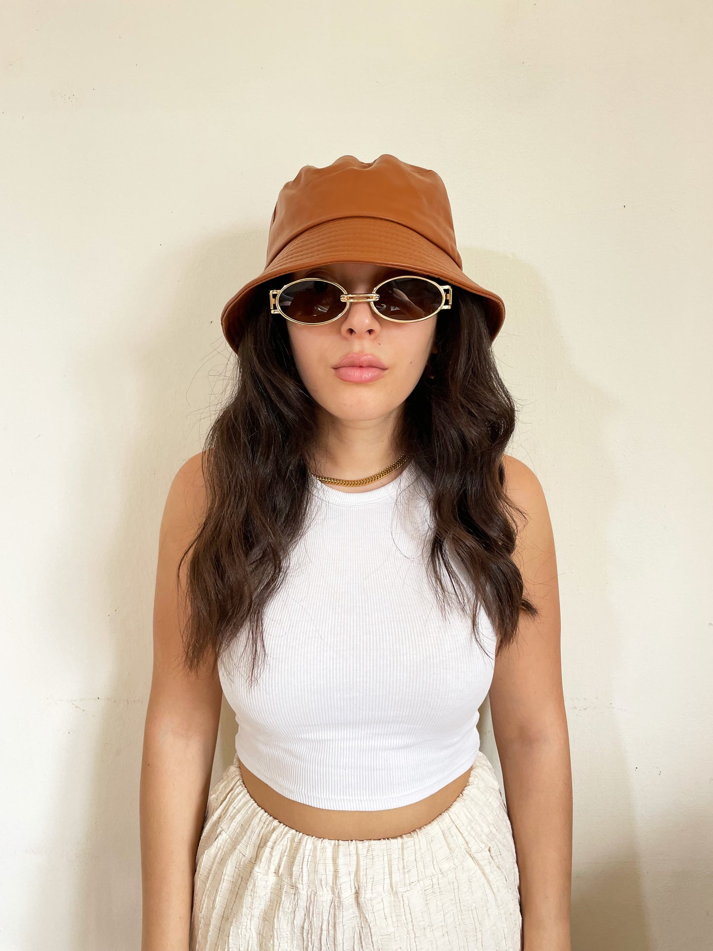 Leather Bucket Hat