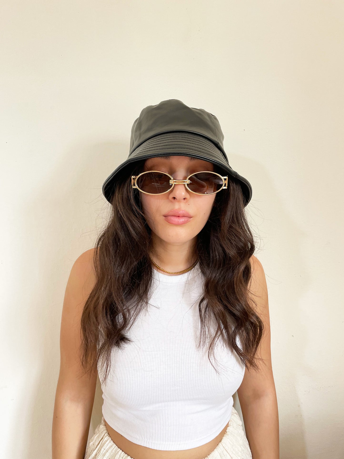 Leather Bucket Hat