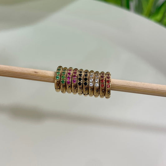 Colored mini hoops