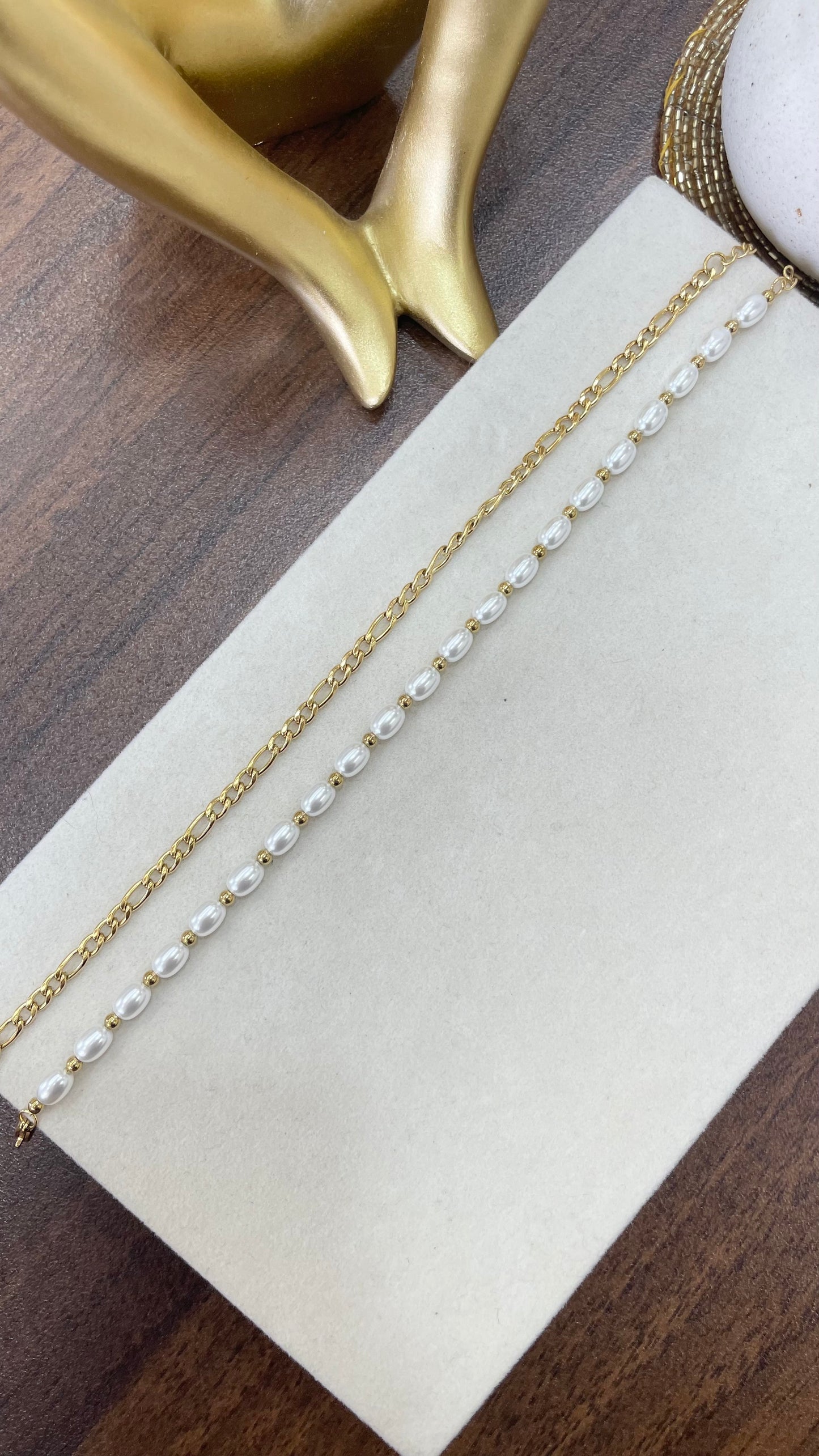Pearlette Anklet Set