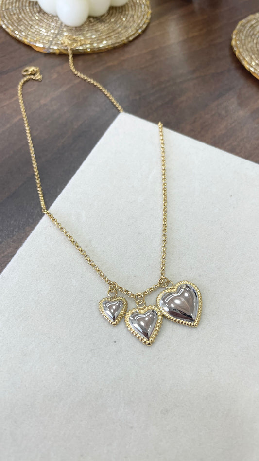 Triple Heart Necklace