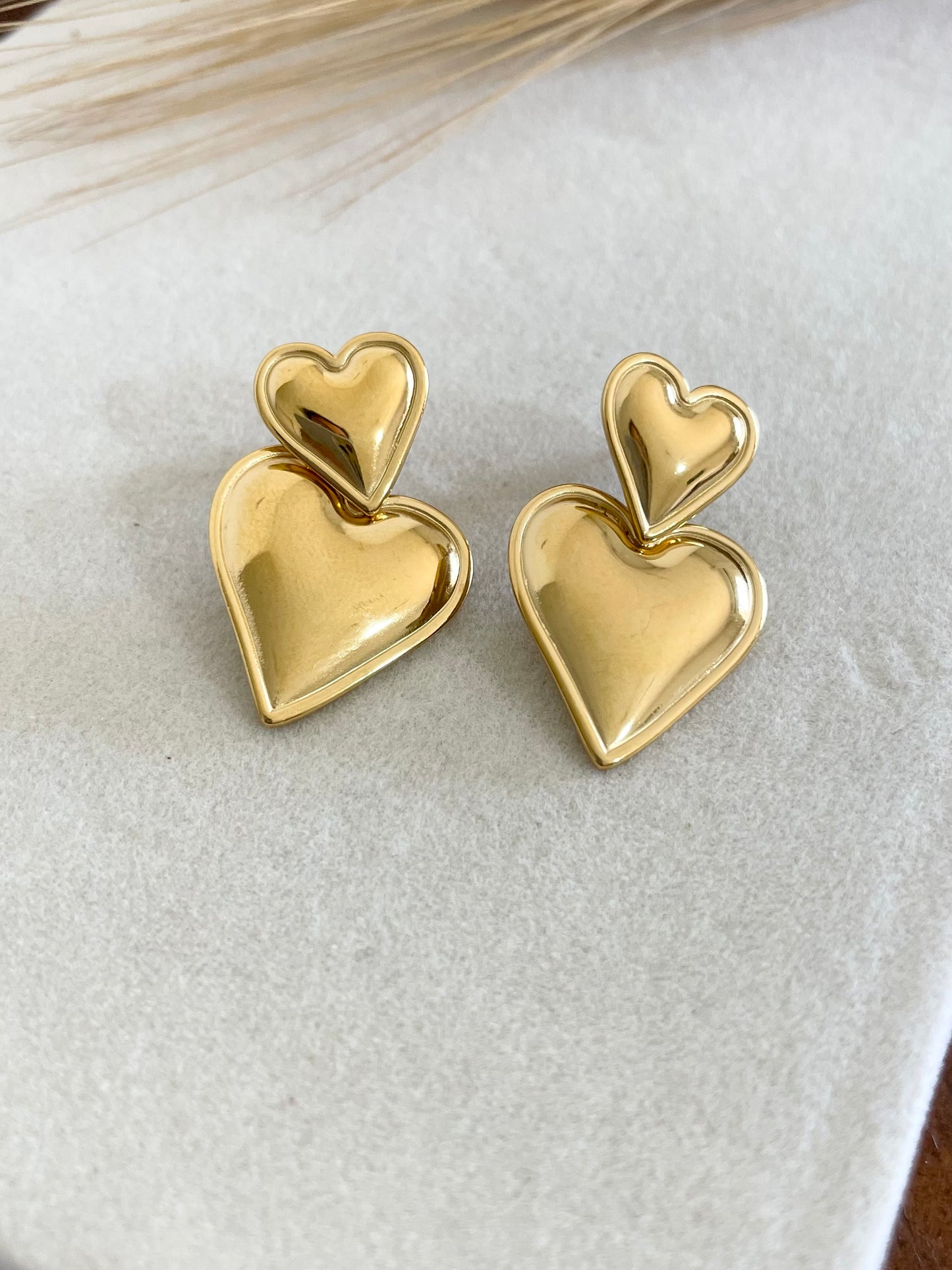 Double Heart Earrings